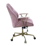 ZUN Pink Office Chair with Swivel B062P215467