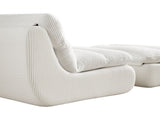 Modern Compressed Lounge Chair with Ottoman, Cozy Corduroy Recliner for Small Spaces, Living Room, W1036P251820