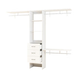 96 Inches Closet System, 8FT Walk In Closet Organizer with 3 Adjustable Shelves & 3 Expandable 68790031