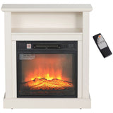 27" Electric Fireplace with Mantel Surround, 1400W Replaceable Fireplace Insert Heater with 27698530