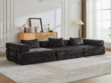 Compression Sofa,Convertible Floor Sofa Bed with Fixed-Shape Frame, Boneless Modular Sectional 51374558