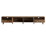 Mid Century TV Stand 2 Drawers, Media Console Table for TVs up to 85'', Entertainment Center N710P401530P