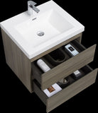 ZUN 24" Floating Bathroom Vanity with Sink, Modern Wall-Mounted Bathroom Storage Vanity Cabinet with W1573P152695