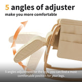 MASSAGE Comfortable Relax Rocking Chair Cream White W60741970