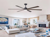 70" Ceiling Fan with Lights Quiet DC Motor Ceiling Fans 6 Speed Levels,Reversible Ceiling Fan, for W3596P443166