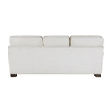 ZUN Modern Elegance Comfort Sofa Cream Chenille Fabric Upholstery Decorative Pillows Solid Wood Living B011P256682