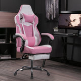 Gaming Chair with Footrest, High Back Gaming Chairs PVC Leather Ergonomic Gamer Chair with W2367P288676