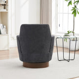 Polyester Swivel Barrel Chair, Swivel Accent Chairs Armchair for Living Room, Reading Chairs for W1361P149655