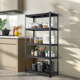 72" H Adjustable Garage Shelves, 5-Tier Heavy Duty Shelving Unit, 2200LBS Wide Metal Utility Storage 06243452