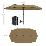Half Umbrella Outdoor Patio 45176188