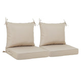 2 PCS Set 24x24 in Outdoor Deep Seat Cushion- Waterproof Fade-Resistant Patio Furniture Cushions 15381151