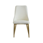 ZUN Modern PU sponge-filled dining chair, solid wood metal legs, suitable for restaurants, living rooms W1535119452