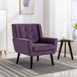 Modern Soft Velvet Material Ergonomics Accent Chair Living Room Chair Bedroom Chair Home Chair With W676P313949