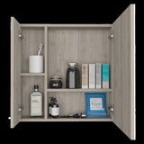 ZUN Kenya Medicine Cabinet, Mirror, Double Door, Four Interior Shelves B128P148727