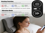 Heated Neck Massager Pillow with 3 Heat Settings & 3 Vibration Modes, Contoured 35488447