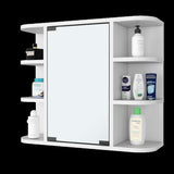 Valdez Medicine Cabinet With Six Shelves, Mirror Cabinet B128P148818