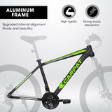 ZUN A26322 26-inch mountain bike adult aluminum frame shock absorbing front fork bike 21-speed disc W1856P157938