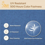 2 PCS Set 24x24 in Outdoor Deep Seat Cushion- Waterproof Fade-Resistant Patio Furniture Cushions 16223426