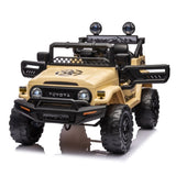 ZUN Licensed TOYOTA FJ Cruiser,12V Kids ride on car 2.4G W/Parents Remote Control,electric car for W1396107512