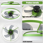 ZUN Ceiling Fans with Lights Dimmable LED Embedded installation of thin modern ceiling fans W1340120480