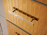 Gold Detailed Chest made with Wood in Gray B00957542