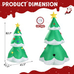 ZUN 6.9 FT Lighted Christmas Inflatable Decoration, Inflatable Christmas Tree, Blow Up Yard Decorations 56140561