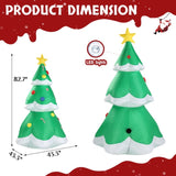 ZUN 6.9 FT Lighted Christmas Inflatable Decoration, Inflatable Christmas Tree, Blow Up Yard Decorations 56140561