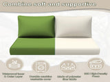 Outdoor Loveseat Cushion Set, 48 x 24 inch, Water Repellent Patio Furniture Cushions Replacement 67966315