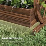 ZUN Wooden Planter Box, 3-Tier Raised Garden Bed,25" x 24" x 23" 00868963