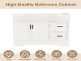 42 Inch Modern Bathroom Vanity with 2 Drawers, Vertical Grain MDF Cabinet with Soft-Close Doors and W509P493622