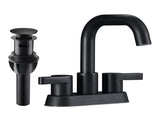Bathroom Faucet 2 Handle 4 Inch Centerset Bathroom Sink Faucets 3 Hole with Pop Up Drain and Water 52335256