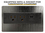 Arched Ceiling 4-Layer Open Shelving Double-Door Roller Shutter Display Case Display Rack with 44561009