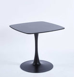 ZUN Special Dining Table,MDF Dining Table , Kitchen Table,Black,exective desk 29393406