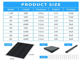XISHAN 5'X100' Black HDPE 90 Gram Weed Barrier Fabric 79768705