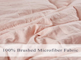 3 Piece Pre Washed Down Alternative Comforter Set with 2 Shams 96155873