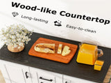 White Kitchen Island Cart with 4 Drawers & 2 Cabinets, 5 Universal Casters with Brakes 15467944