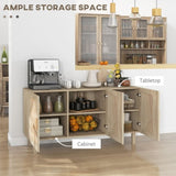 Kitchen Storage Cabinet, Garage Cabinets Natural Wood-AS 48239210