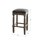 ZUN Counter Stool Set of 2 B03548200