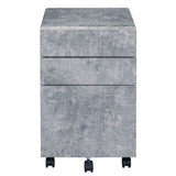 Silver 3-drawer File Cabinet B062P184519