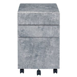 ZUN Silver 3-drawer File Cabinet B062P184519