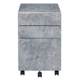 ZUN Silver 3-drawer File Cabinet B062P184519