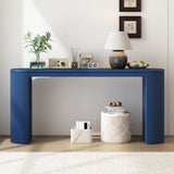U_STYLE Curved Design Console Table with Unique Vertical Stripe Design ,Suitable for Living N711P205935V