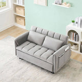 52 "grey modern velvet sofa, sofa pullout bed, small love seat casual sofa with back, pillow, W1658P266339