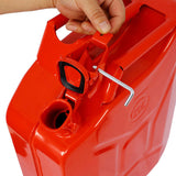 20L US Standard Cold-rolled Plate Petrol Diesel Can Gasoline Bucket with Oil Pipe Red RED 3pcs/set 95526840