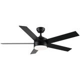 52 inch indoor 5 plywood black ceiling fan with light W1367P146434
