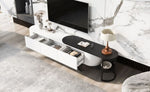 ZUN U-Can 67.7''-76.4'' Modern Extendable TV Stand for TVs up to 75 Inches, Entertainment Center Media N724P206549K