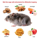 2 pcs Humane Mouse Trap, High Sensitivity Gravity Pedal Auto-Lock Rodent Trap - Sturdy Galvanized 34528189