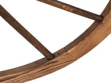 2pcs 30-Inch Old Western Style Garden Art Wall Decor Wooden Wagon Wheel Brown 42415001