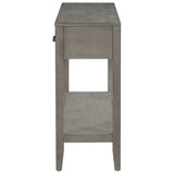 U_STYLE Contemporary 3-Drawer Console Table with 1 Shelf, Entrance Table for Entryway, Hallway, N711P234485E
