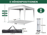 6.5x6.5ft Pop Up Canopy Tent, Outdoor Tent Canopy Foldable Portable Canopies for Camping, Patio, 94550157
